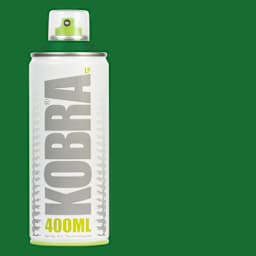 Kobra Low Pressure Spray Paint - Military Green, 400 ml, Can with swatch