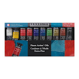 Sennelier Artists' Extra Fine Oil Paint - Set of 10, 21 ml tubes (packaging)