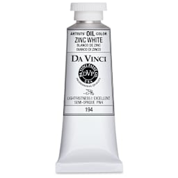 Da Vinci Artists' Oil Color - Zinc White, 37 ml Tube