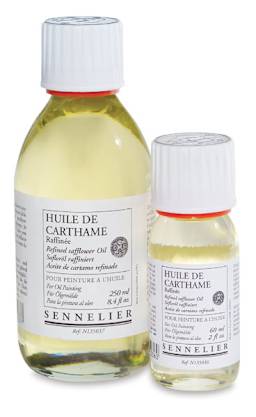 Sennelier Refined Safflower Oil - Front of Two bottles shown
