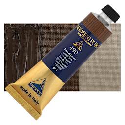 Maimeri Puro Oil Color - Cassel Earth, 40 ml Tube and swatch