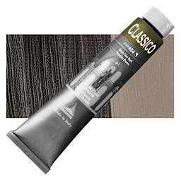 Maimeri Classico Oil Color - Vandyke Brown, 200 ml tube and swatch