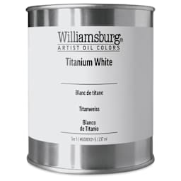 Williamsburg Handmade Oil Paint - Titanium White, 8 oz Can