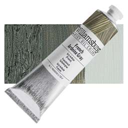 Williamsburg Handmade Oil Paint - French Ardiose Grey, 150 ml tube and swatch