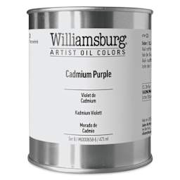 Williamsburg Handmade Oil Paint - Cadmium Purple, 16 oz can