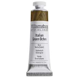 Williamsburg Handmade Oil Paint - Italian Green Ochre, 37 ml tube