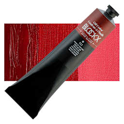 Blockx Artist Oil Color - Perylene Red, 200 ml - Tube and Swatch