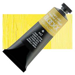 Blockx Artist Oil Color - Lamoriniere Green, 200 ml tube and swatch