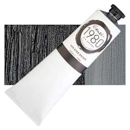 Gamblin 1980 Oil Paint - Van Dyke Brown, 150 ml tube and swatch