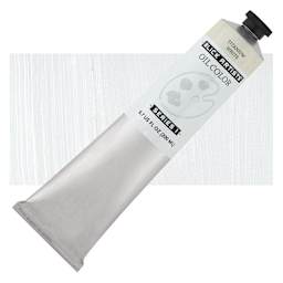 Blick Artists' Oil Paint - Titanium White, 200 ml tube and swatch
