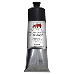 Michael Harding Artist Oil Paint - Vine Black, 225 ml tube