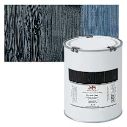 Michael Harding Artists Oil Paint - Payne's Grey, 1 Liter and swatch