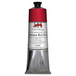 Michael Harding Artists Oil Color - Cadmium Red Deep, 225 ml tube