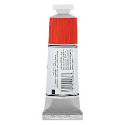 Michael Harding Artists Oil Color - Orange Benzimidazolone, back of 40 ml tube