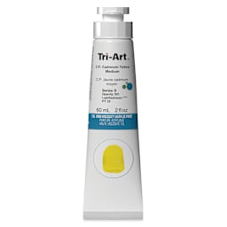 Tri-Art High Viscosity Artist Acrylic - C.P. Cadmium Yellow Medium, 60 ml tube