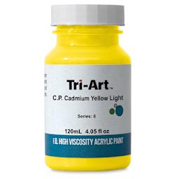 Tri-Art High Viscosity Artist Acrylic - C.P. Cadmium Yellow Light, 120 ml jar