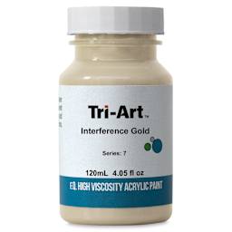 Tri-Art High Viscosity Artist Acrylic - Interference Gold, 120 ml