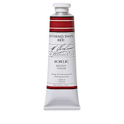M. Graham Artists' Acrylics - Anthraquinone Red, 2 oz tube