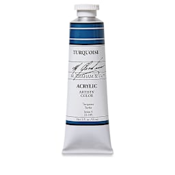 M. Graham Artists' Acrylics - Turquoise, 2 oz tube