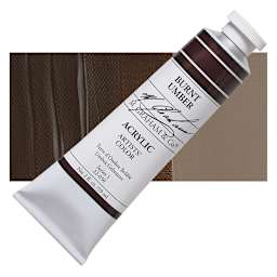 M. Graham Artists' Acrylic - Burnt Umber, 2 oz tube and swatch
