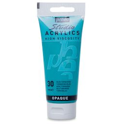 Pebeo High Viscosity Acrylics - Turquoise Blue, 100 ml tube