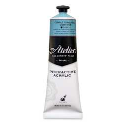 Chroma Atelier Interactive Artists' Acrylics - Cobalt Turquoise Light Hue, 80 ml tube