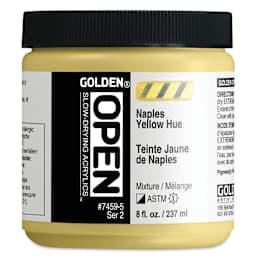Golden Open Acrylics - Naples Yellow Hue, 8 oz Jar