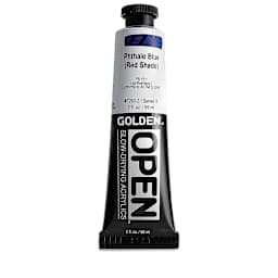 Golden Open Acrylics - Phthalo Blue (Red Shade), 2 oz Tube