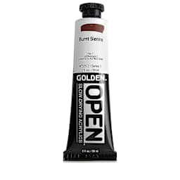 Golden Open Acrylics - Burnt Sienna, 2 oz Tube