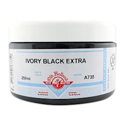Old Holland New Masters Classic Acrylics - Ivory Black Extra, 250 ml jar