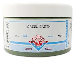 Old Holland New Masters Classic Acrylics - Green Earth, 250 ml jar