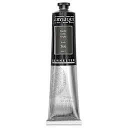 Sennelier Extra-Fine Artist Acryliques - Graphite, 200 ml tube