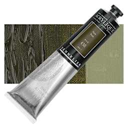 Sennelier Extra-Fine Artist Acrylique - Sepia, 200 ml tube and swatch