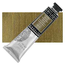 Sennelier Extra-Fine Artist Acrylique - Iridescent Bright Bronze, 60 ml tube and swatch