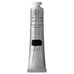 Winsor & Newton Professional Acrylics - Mars Black, 200 ml tube