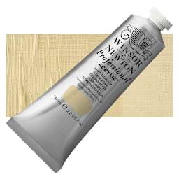 Winsor & Newton Professional Acrylic Paint - Buff Titanium, 60 ml tube and swatch
