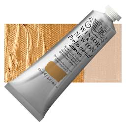 Winsor & Newton Professional Acrylic Paint - Renaissance Gold, 60 ml tube and swatch