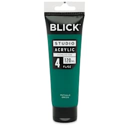 Blick Studio Acrylics - Phthalo Green, 4 oz tube