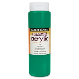 Daler-Rowney Graduate Acrylics - Emerald, 500 ml bottle