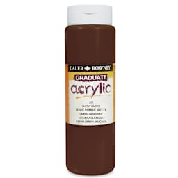 Daler-Rowney Graduate Acrylics - Burnt Umber, 500 ml bottle