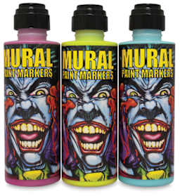 Chroma Mural Paint Markers - 3 bottles in row, capped