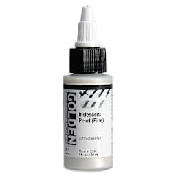 Golden High Flow Acrylics - Iridescent Pearl (Fine), 1 oz bottle
