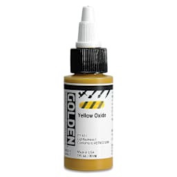 Golden High Flow Acrylics - Yellow Oxide, 1 oz bottle