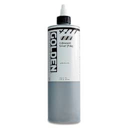 Golden High Flow Acrylics - Iridescent Silver (Fine), 16 oz bottle