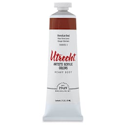 Utrecht Artists' Acrylic Paint - Venetian Red, 2 oz tube