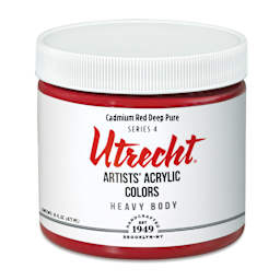 Utrecht Artists' Acrylic Paint - Cadmium Red Extra Deep, Pint