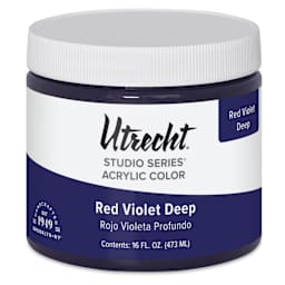 Utrecht Studio Series Acrylic Paint - Red Violet Deep, Pint