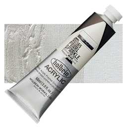 Holbein Heavy Body Artist Acrylic Paint - Pearl Sparkle, 60 ml tube and swatch