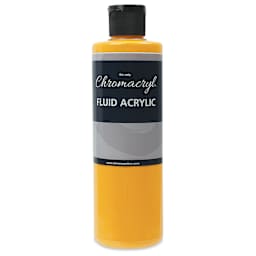 Chromacryl Fluid Acrylic - Warm Yellow, 250 ml