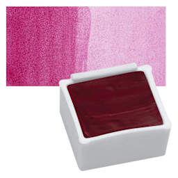 Derwent Inktense Paint Pan - Fuchsia pan and swatch